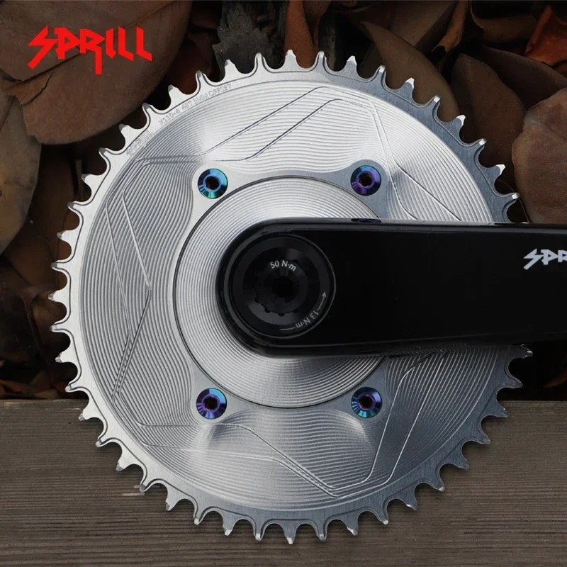 SPRILL X110BCD 3mm offset (4-bolt AERO) Round Narrow Wide Chainring