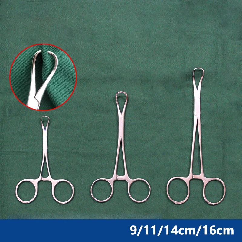 1pc Dental Fixed Cloth Plier Stainless Steel Surgical Cloth Towel Clamp Forcep Orthopedics Lifting Pointed Surgery Tool