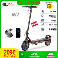 8.5Inch W7 Electric Scooter 650W 36V10.Ah Battery 25-35km Range Inflatable Tires 4-Speed 35km/h Double shock absorption EScooter