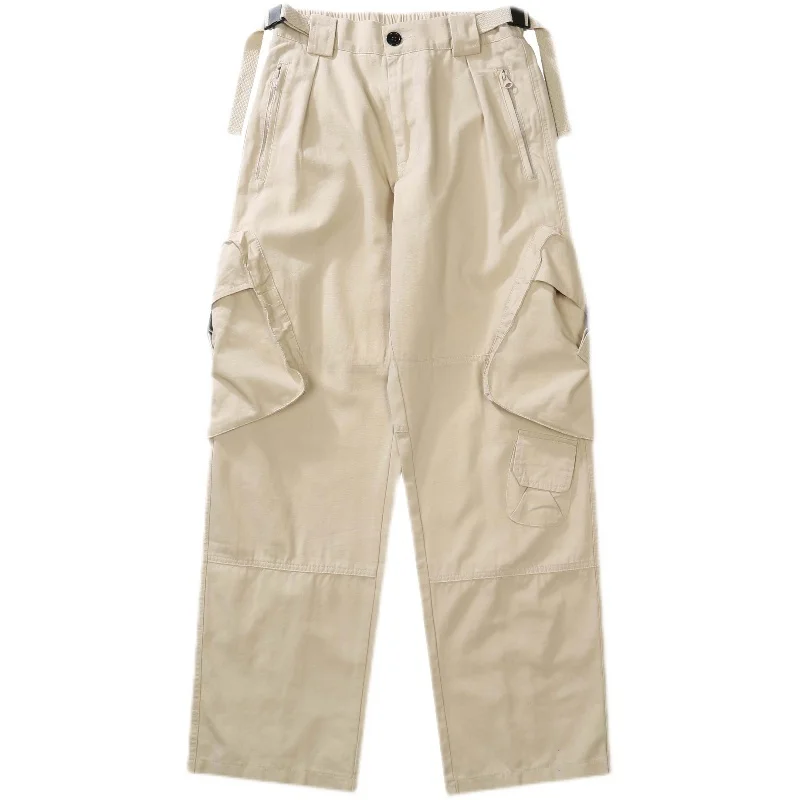 

Свободные прямые брюки для работы в стиле ретро, повседневные широкие брюки в уличном стиле, молодежная мода, полиэстер