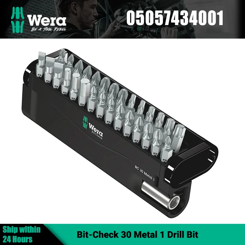 wera-05057434001-bit-check-30-metal-1-drill-bit-workmanship-hard-and-durable