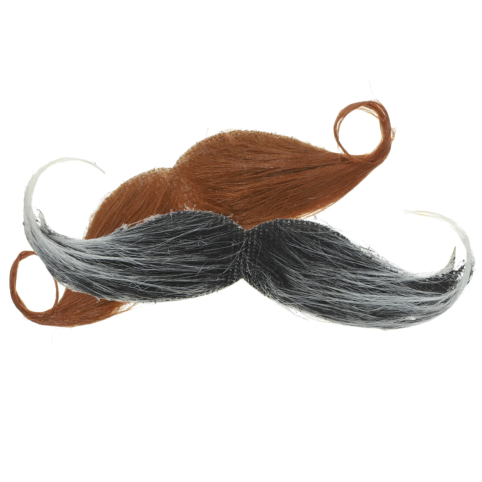 2 Pcs Halloween Beard Mustache for Party Robots Creative Man Performance Cosplay Fake Handlebar Costume Funny