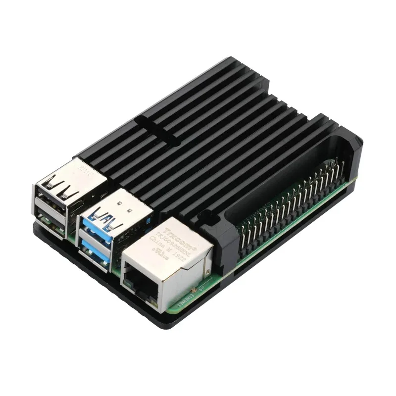 Raspberry Pi 4B Aluminum Alloy Case Assembled Heat Dissipation Shell MOQ 2 Pieces