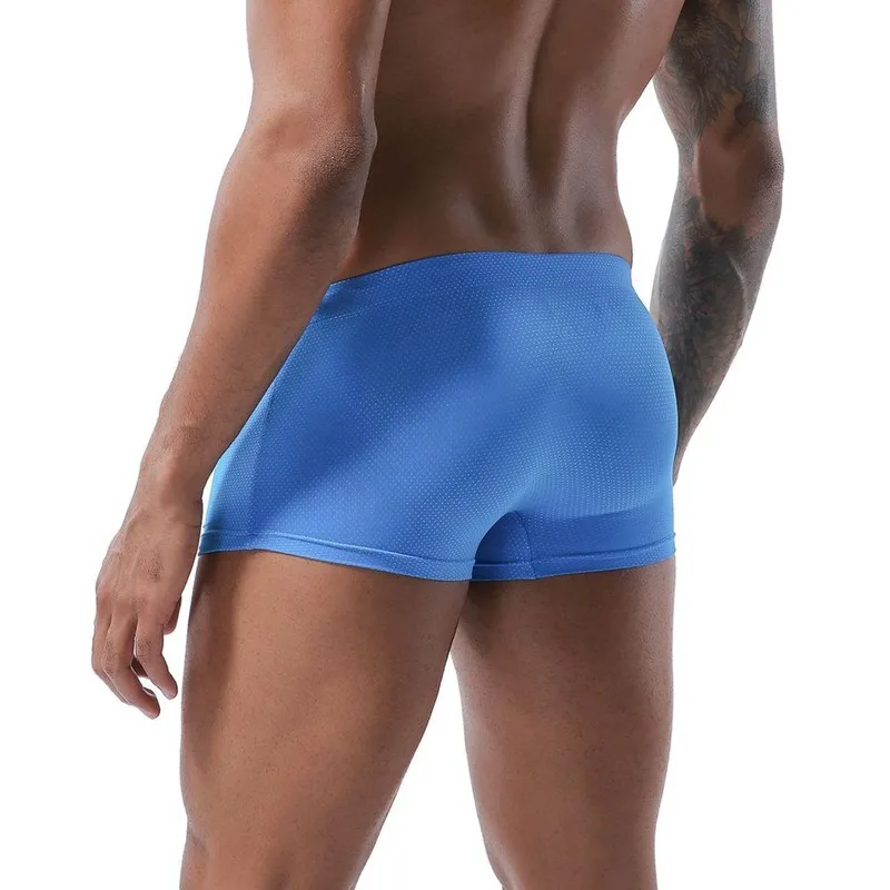 

2025 trunks new Foreign trade men's summer tether nylon low waist boxer swimming trunks wholesale men's swimming M904