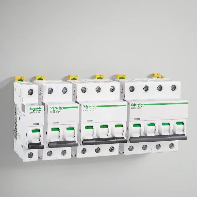 Schneider MCB Air Switch 1/2/3/4P Miniature Circuit Breaker iC65N D Household 2/3/4/6/10/16/20/25/32/40/50/60/63a Air Switch AC