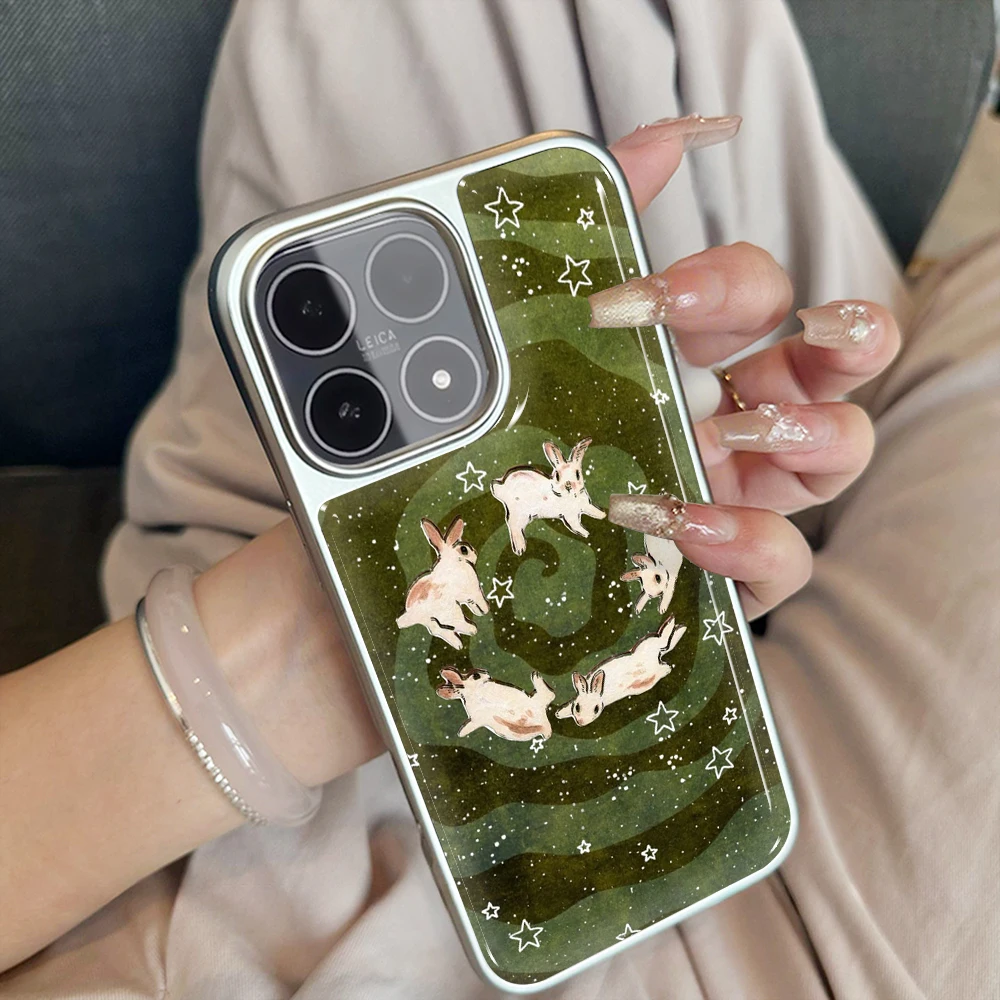 Grüner Wald Kätzchen Gummihülle für iPhone 15 17 13 Pro Max Phone 11 12 ProMax 14 15 16 Plus Hüllen Stoßfeste Luxus-Schutzhülle – Detail 8