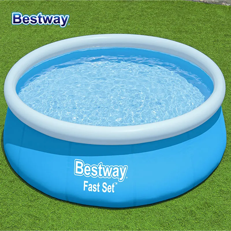 ชุดสระน้ำทรงสี่เหลี่ยมคางหมู Bestway 57274 Fast Set ขนาด 12' x 30 นิ้ว / 3.66 ม. x 76 ซม. + ปั๊มกรองมาตรฐานเยอรมัน รุ่น 58381GS(H1)