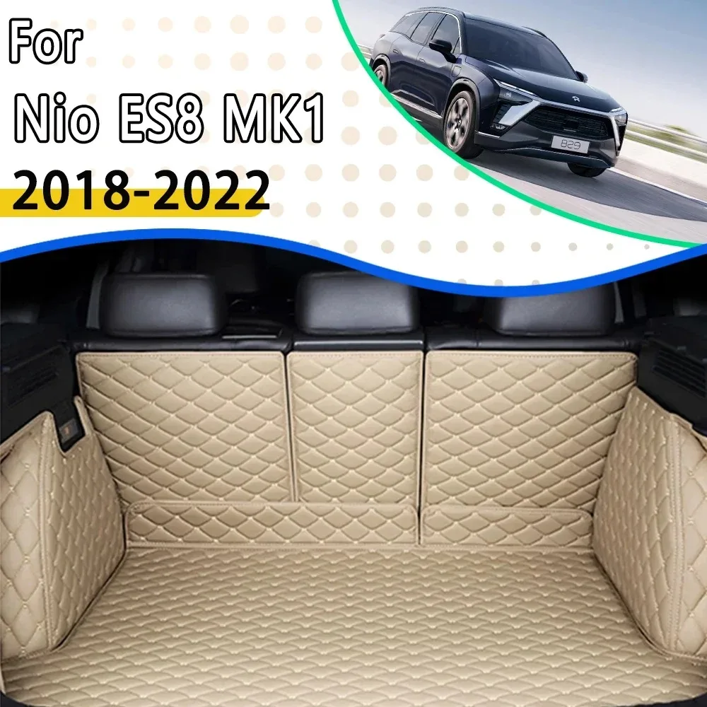 

Car Rear Trunk Mats Fit For Nio ES8 MK1 2018 2019 2020 2021 2022 6Seat Anti-Dirty Trunk Storage Pad Cargo Cover Auto Accessories