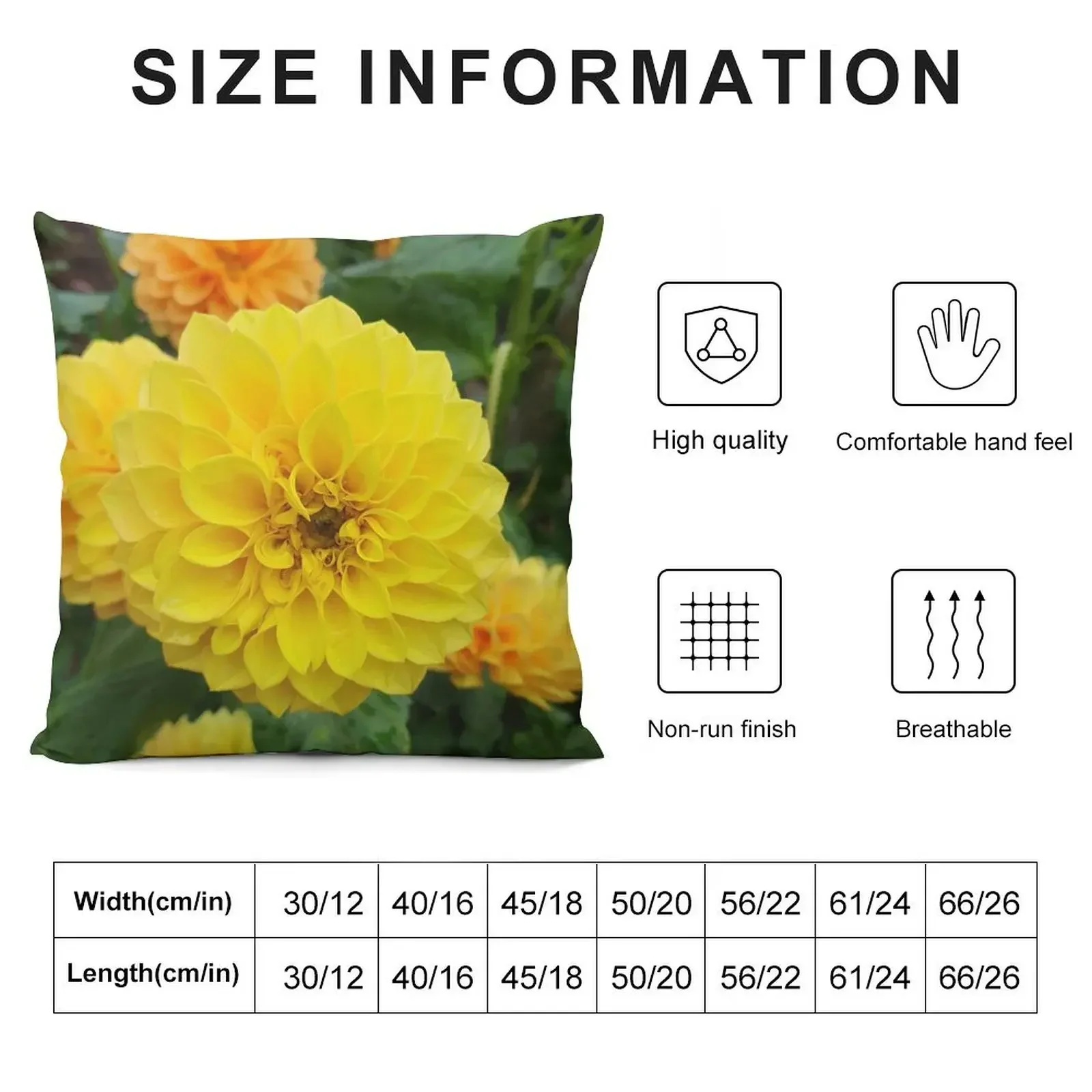 Yellow Dahlias 3 Throw Pillow Sofa Pillow Cover pillowcases for sofa cushions ornamental pillows for living room pillow