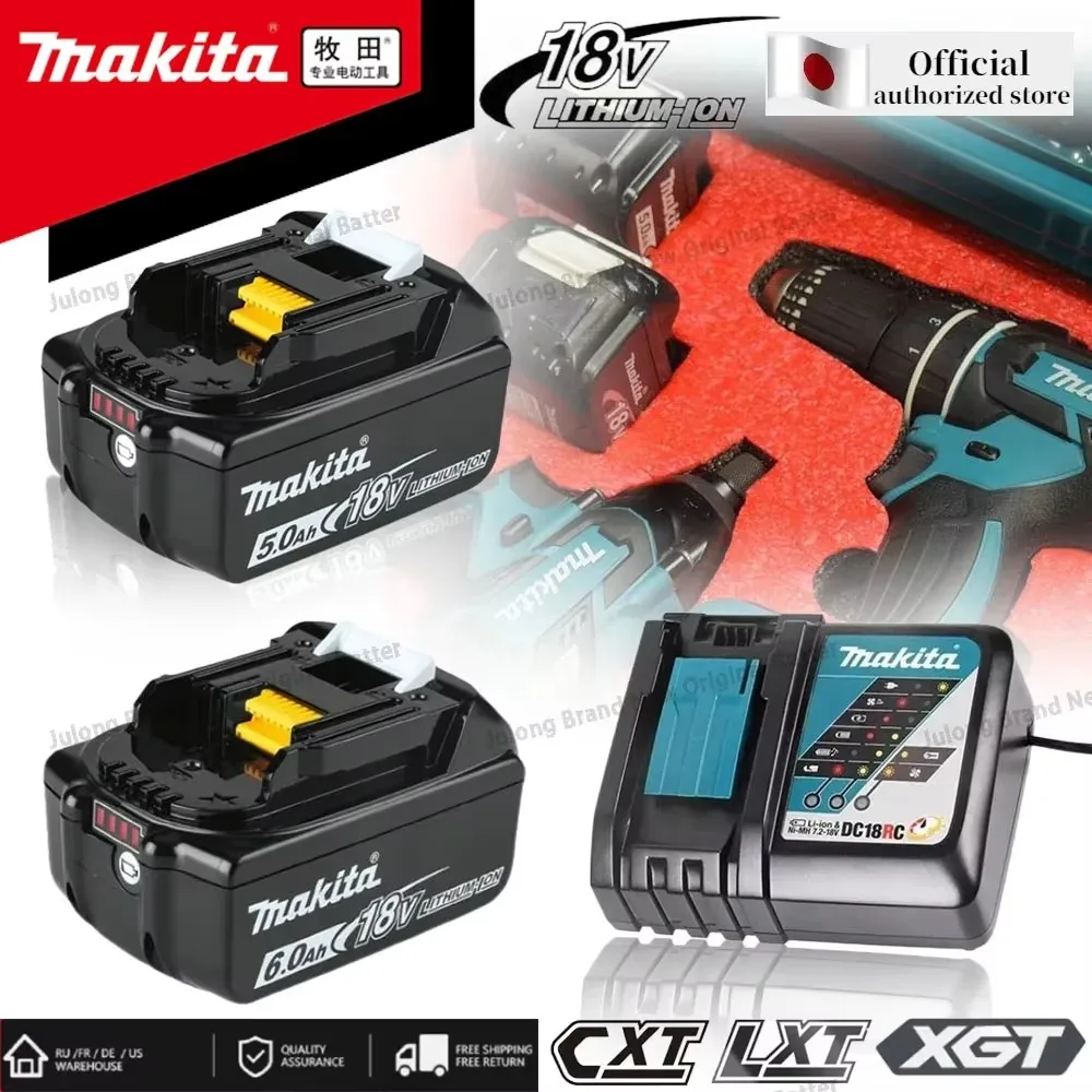 

Original Makita 18V tools Battery for 21v drill Replacement Batteries BL1830B BL1850B BL1860B BL1815 BL1830 BL1840