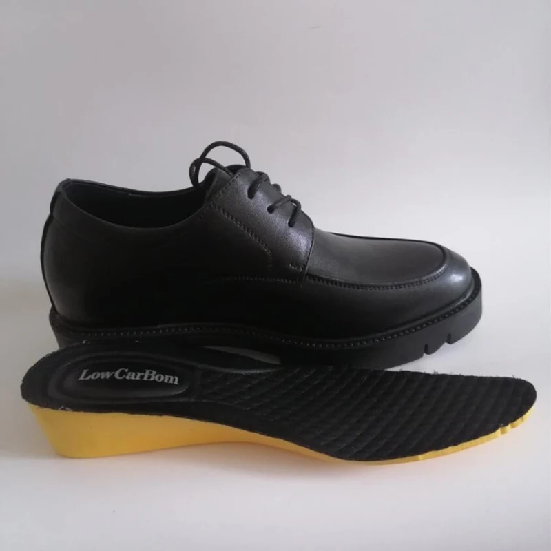 10 CM Taller Elevator Social Shoe Leather Height Increasing Casual Business Shoes Hidden Wedge Heel Men Wedding Shoes