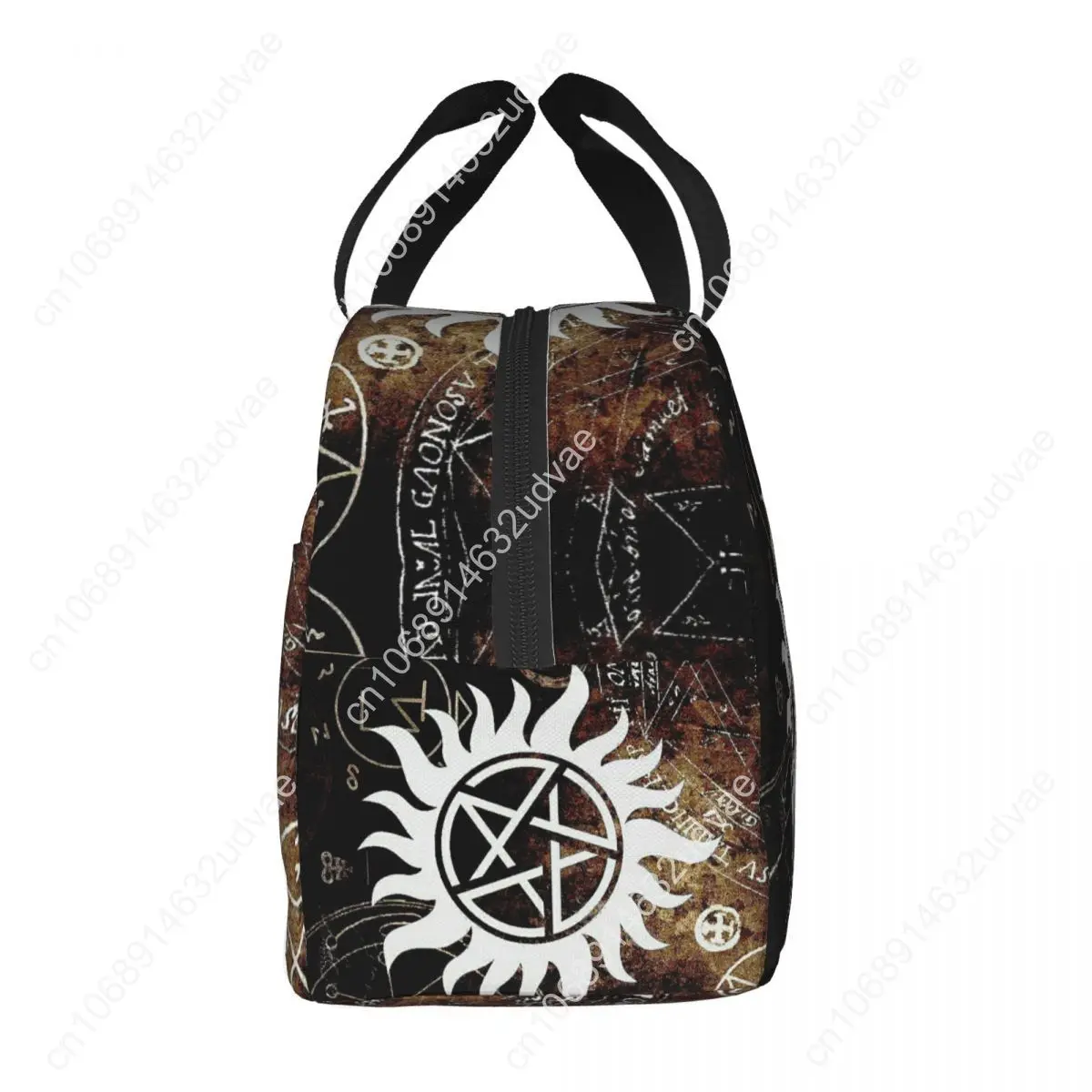 Supernatural Symbols Insulated Lunch Bag for Women Portable Winchester Brothers Cooler Thermal Lunch Box Camping Picnic Bags