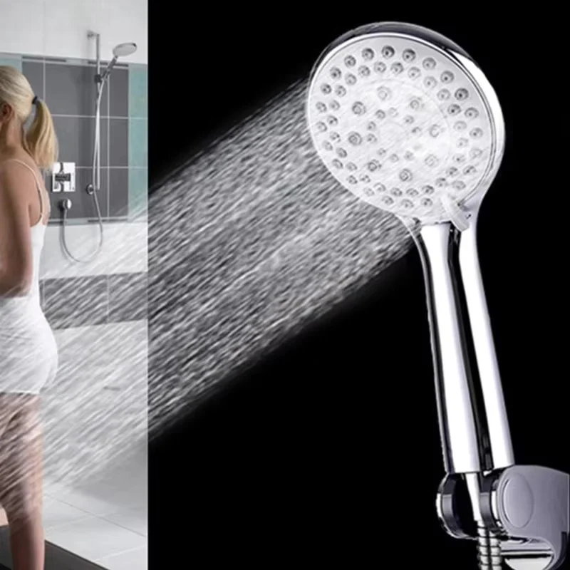 2026 Bathroom Product Shower Heads Spray Mode Spray Settings Stainless Steel Handheld Multifunctional Pulse Mode High Quality