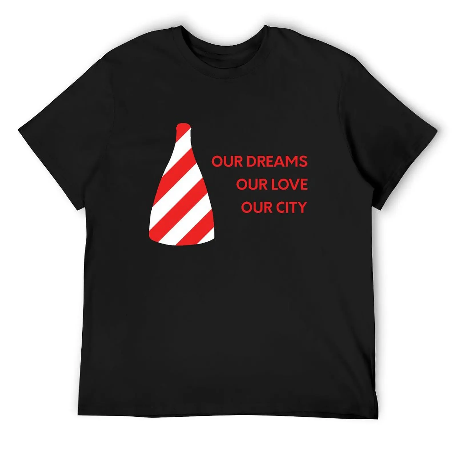 

Dreams, Love & City Red and White Bottle Kiln original gift design T-Shirt cotton graphic tees heavy weight t shirts for men