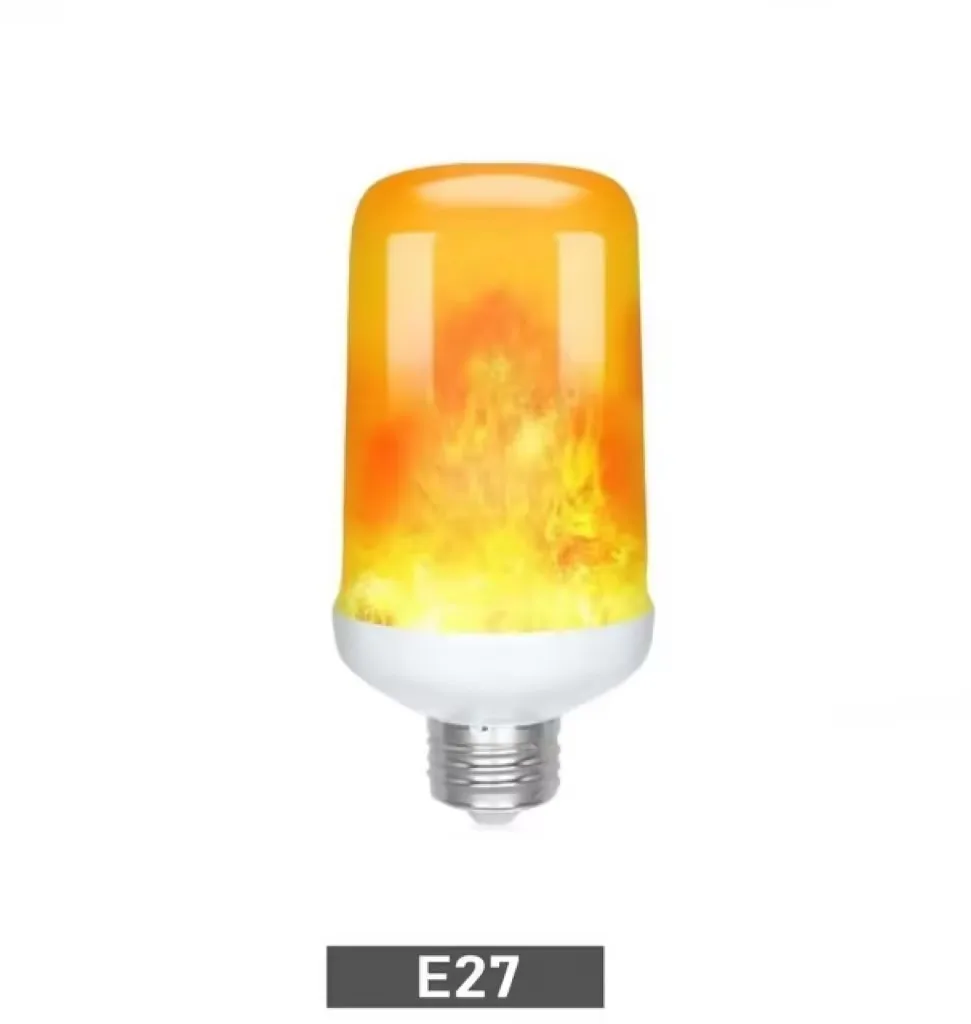 E27 LED-lampen met dynamisch vlameffect Meerdere modi Creatieve maïslamp Decoratief licht Voor bar, hotel, restaurant, feest