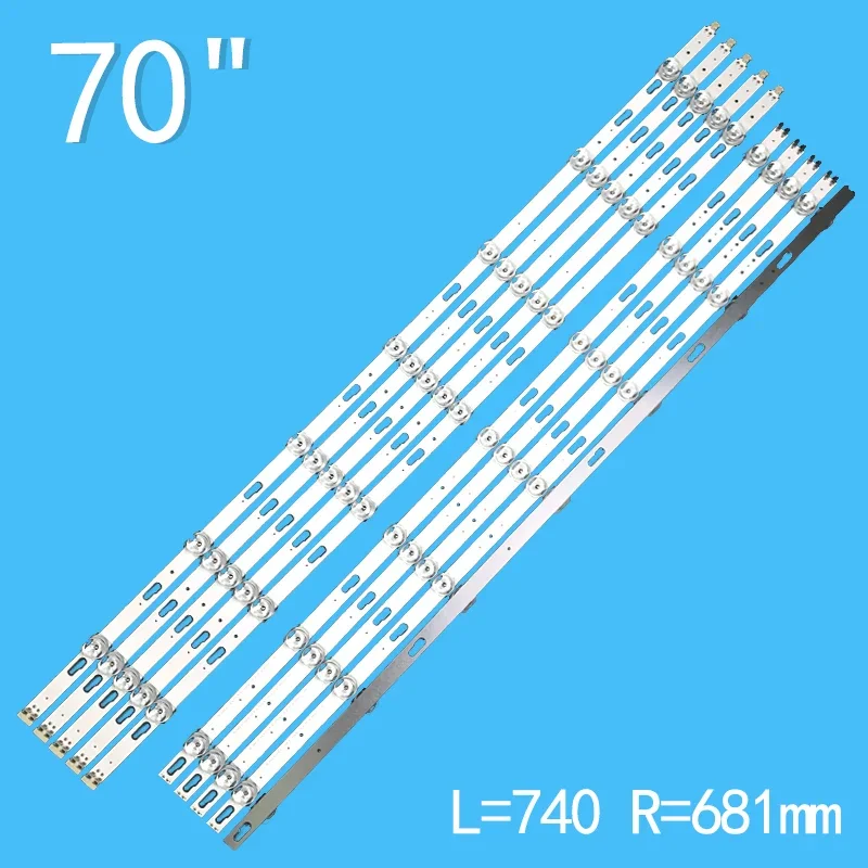 ไฟแบล็คไลท์ LED ของแท้3V สำหรับ Samsung UE70TU7090 UE70TU7100 UE70TU7000 UN70TU7000 UE70TU7020K LM41-01033A 52065A BN96-52063A