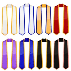 72inch/182.8cm Unisex Plain Graduation Stole Class of 2026 Mexican Graduation Honor Sash Graduation Ceremony Party Costume