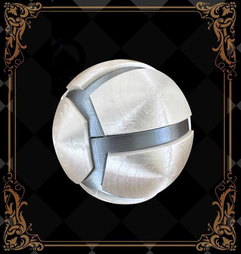 Anime Gyro Julius Caesar Zeppeli Cosplay Ball Green/ Silver Accessories Prop