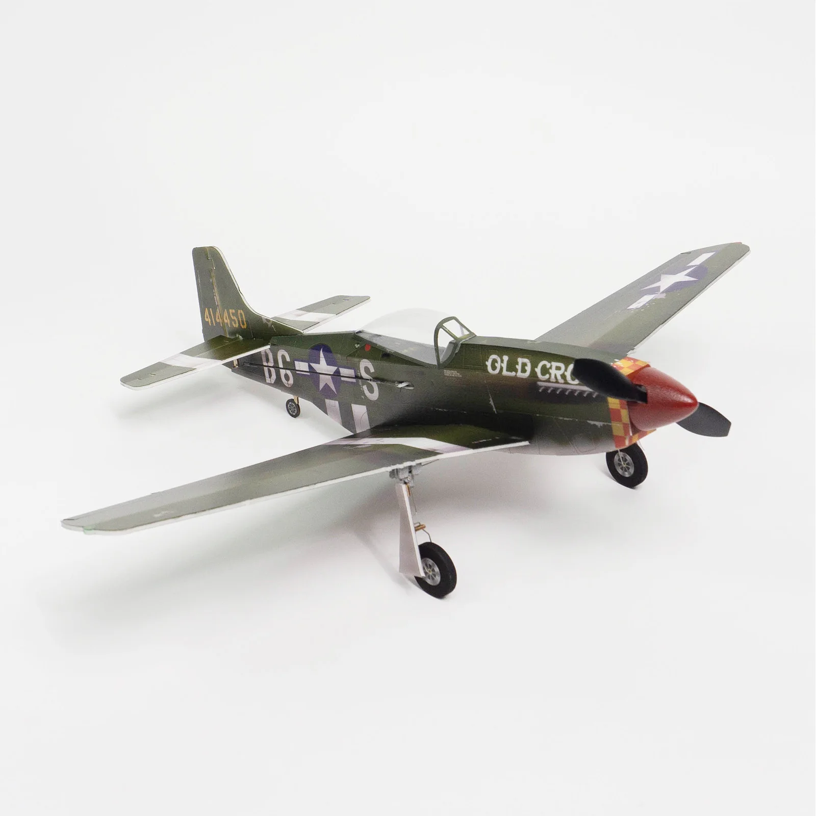 

Mini P51 Mustang 420mm wingspan 4 channel fixed wing fixed landing gear version RC Aircraft Outdoor Toy Children's gift