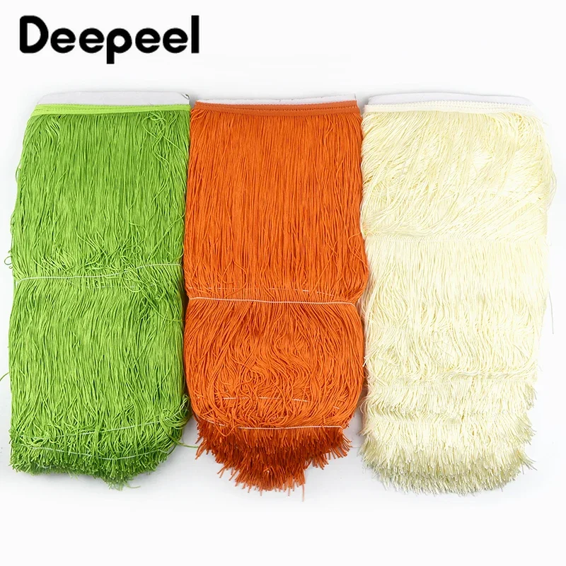 1/2Meters 50cm Long Tassel Fringe Trim Sewing Curtain Tassels Trimming Latin Dress Decoration Lace Ribbon Clothing Accessories