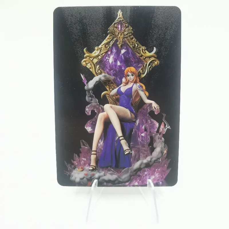 In Stock 2Pcs/set Sexy Anime Girl Cards ONE PIECE Nami Navigator Little Thief Cat Game Collection Cards Toys Birthday Xmas Gifts