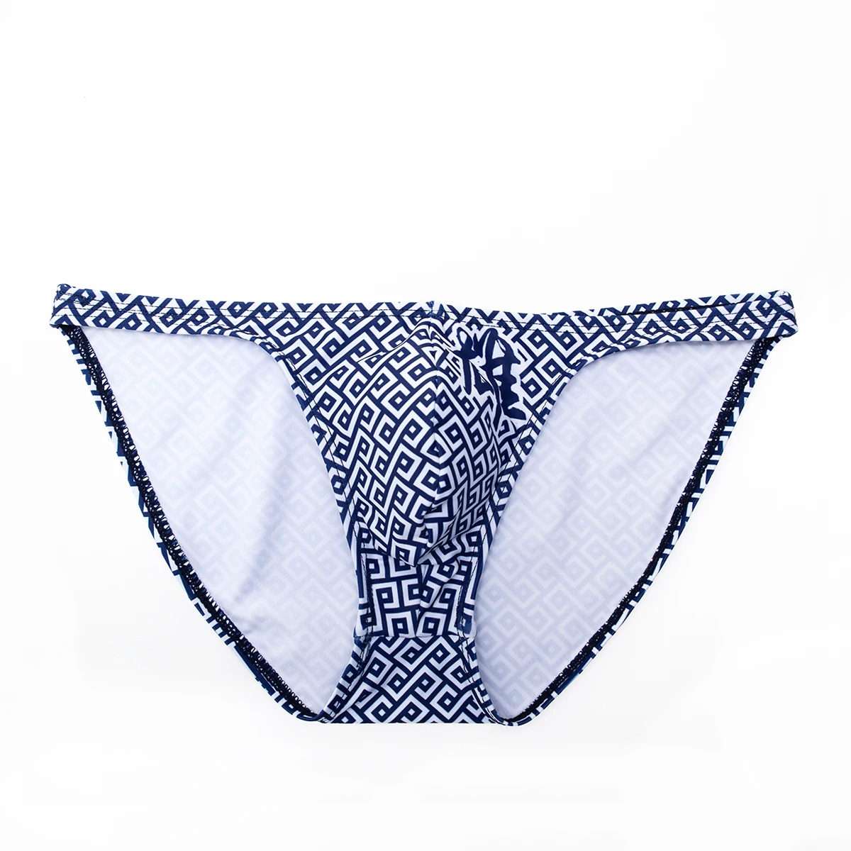 

WD12 new summer beach sexy blue print tight low waist men swimwear bikinis pool men swimsuits swim trunk men swim briefs