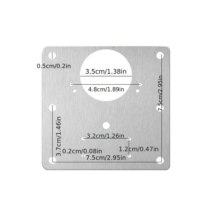 Cabinet Hinge Repair Plates, Fixed Brackets, Flat Mounts, Easy Fixing of Cabinet Doors and Large Doors, Includes 2, 5, 10 Pieces