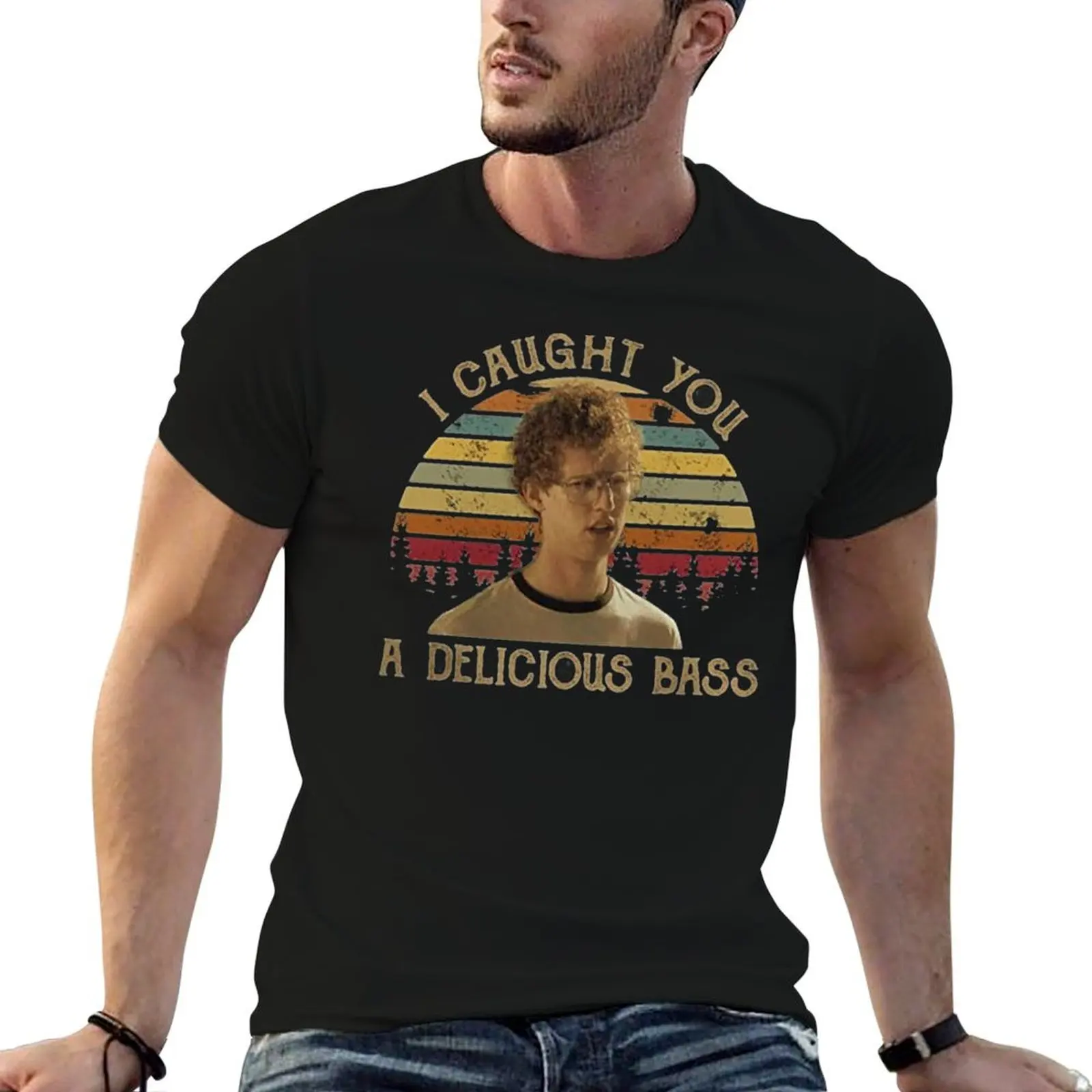 I Caught You A Delicious Bass T-Shirt Big Size Daily Wear T-Shirt