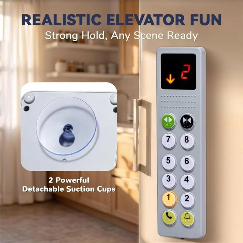 ABUM-Sound& Light Pretend Play For Kids Elevator Control Panel , Travel For Toddlers, Birthday Gift For Kids