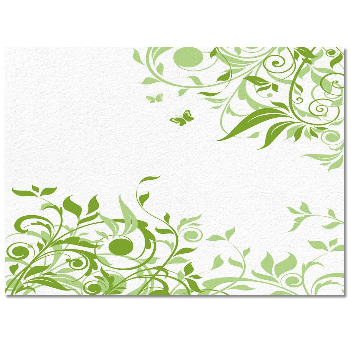 Green Flowers Leaves Vines Living Room Floor Mat Children's Room Bedroom Bedside Carpet Kitchen Door Mat