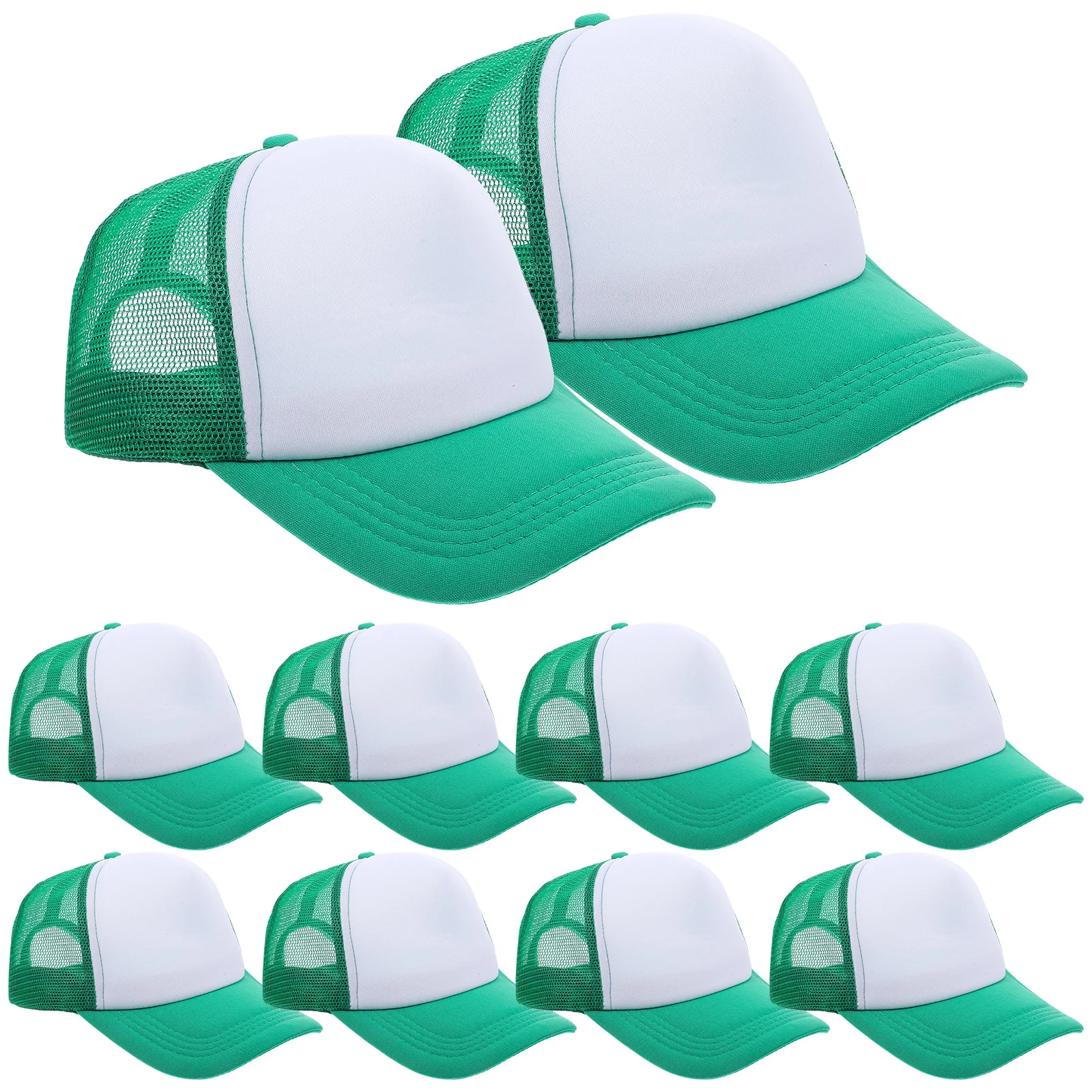 

10 Pcs DIY Sublimation Caps Blank Baseball Hat Mesh Summer Sun Cap for Heat Transfer Printing Custom Trucker Hat Unisex