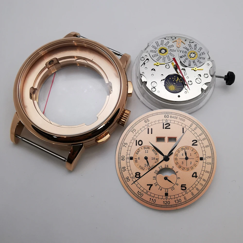 42-mm-Herrenuhrengehäuse + Zifferblatt + Zeiger + automatisches Uhrwerk ST1655