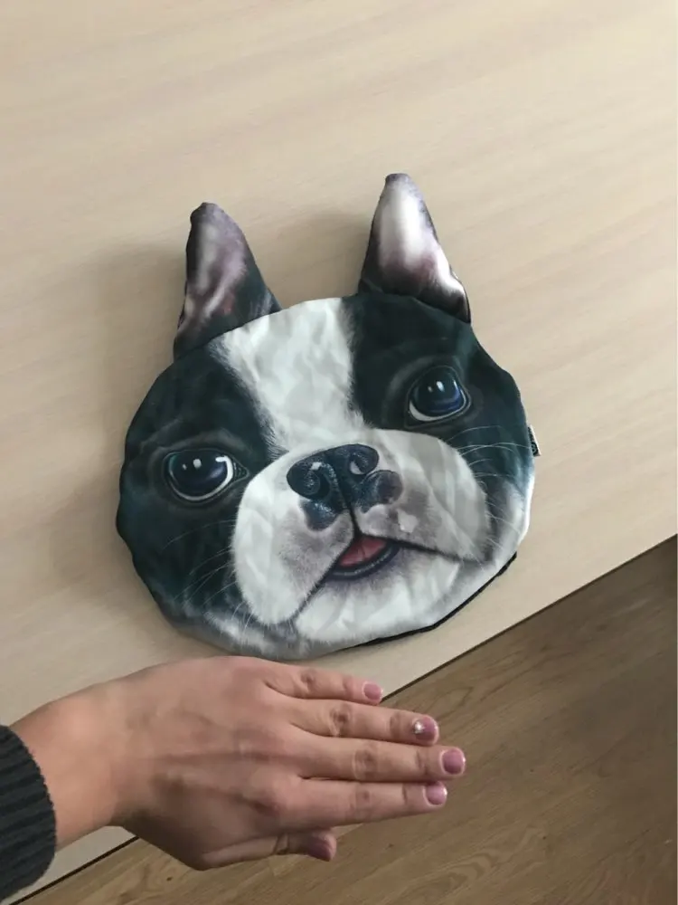 Mais novo 2024 3d impresso cão gato rosto encosto de cabeça do carro pescoço resto auto pescoço almofada segurança carro pescoço apoio encosto de cabeça sem enchimento