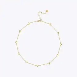 ENFASHION Para Mujer Luck Heart Clavicle Chain Necklace For Women Jewelry Necklaces 18K Plated Gold Fashion Cute Simple P223321