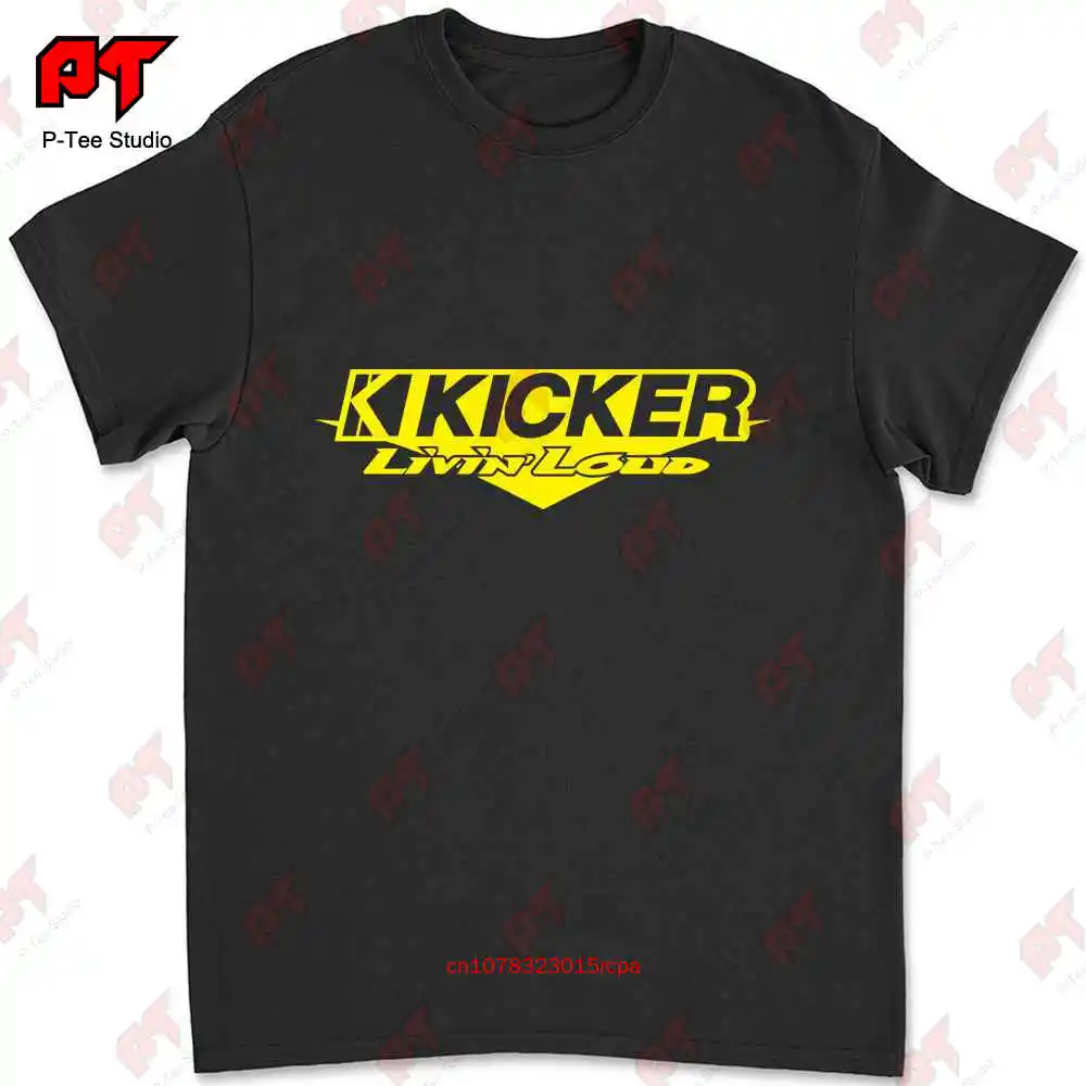 Kicker Livin Loud Audio Logo Speakers Amplifiers Car Subwoofers T-shirt 1IM4