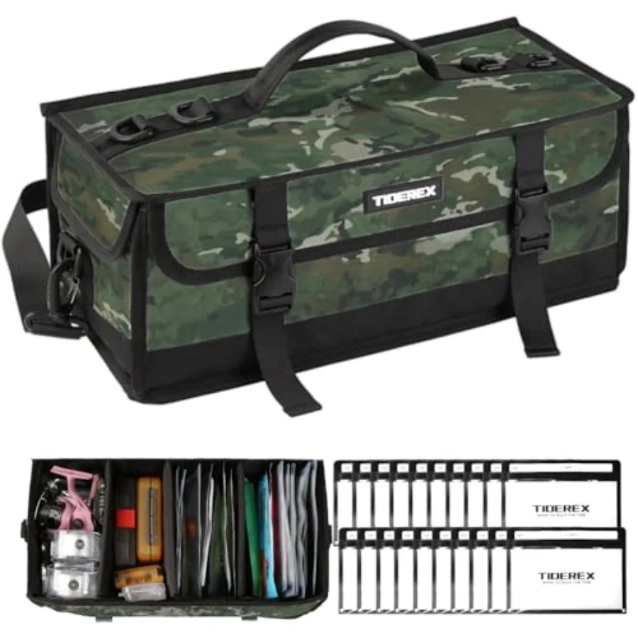 

Large Fishing Tackle Bag for Soft Plastic Baits Storage, 20PCS Soft Bait Clear Storage Bag, Fishing Gear Organizer for Weights,