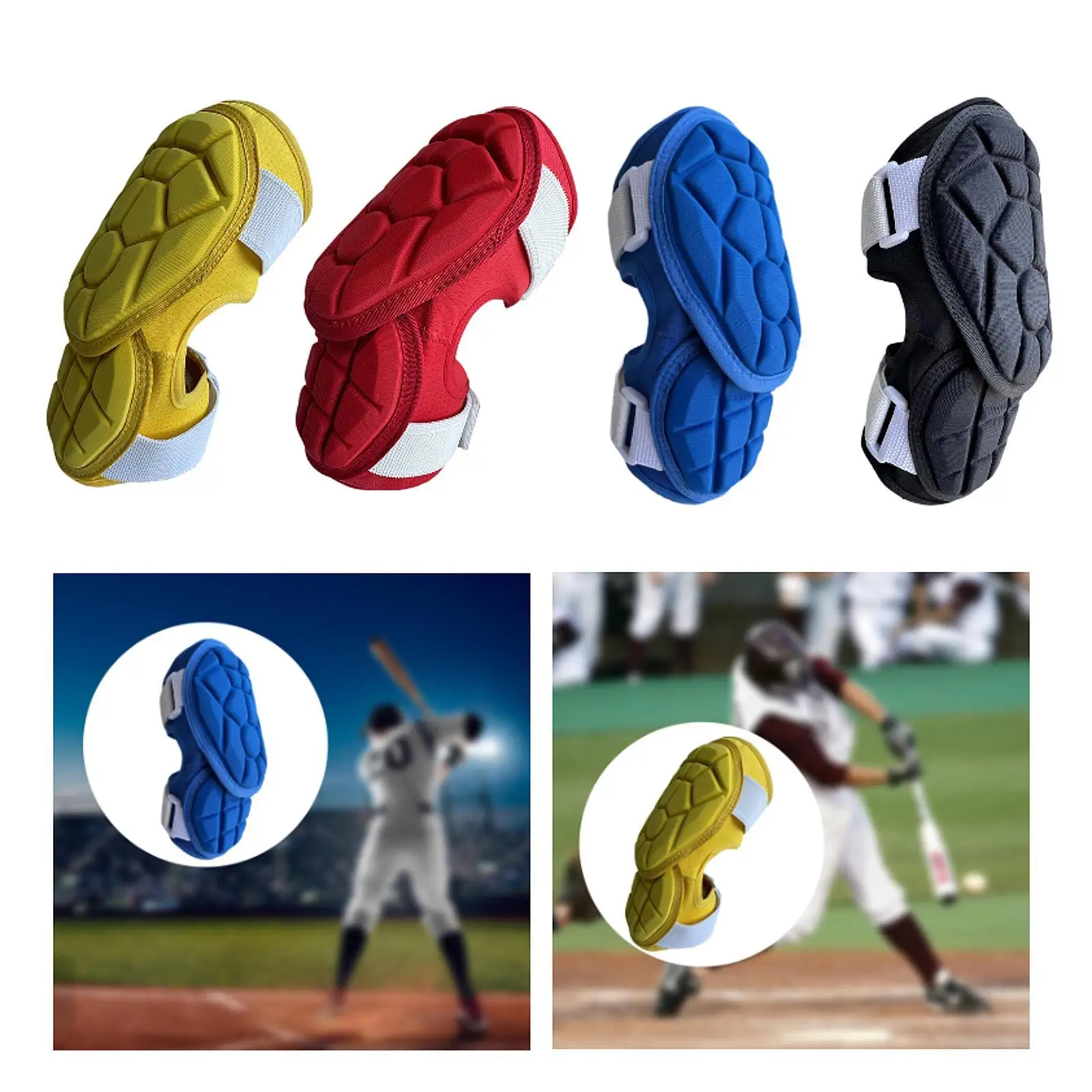 Baseball-Ellenbogenschutzausrüstung, atmungsaktiv, verstellbar, vielseitiger Unterarmschutz