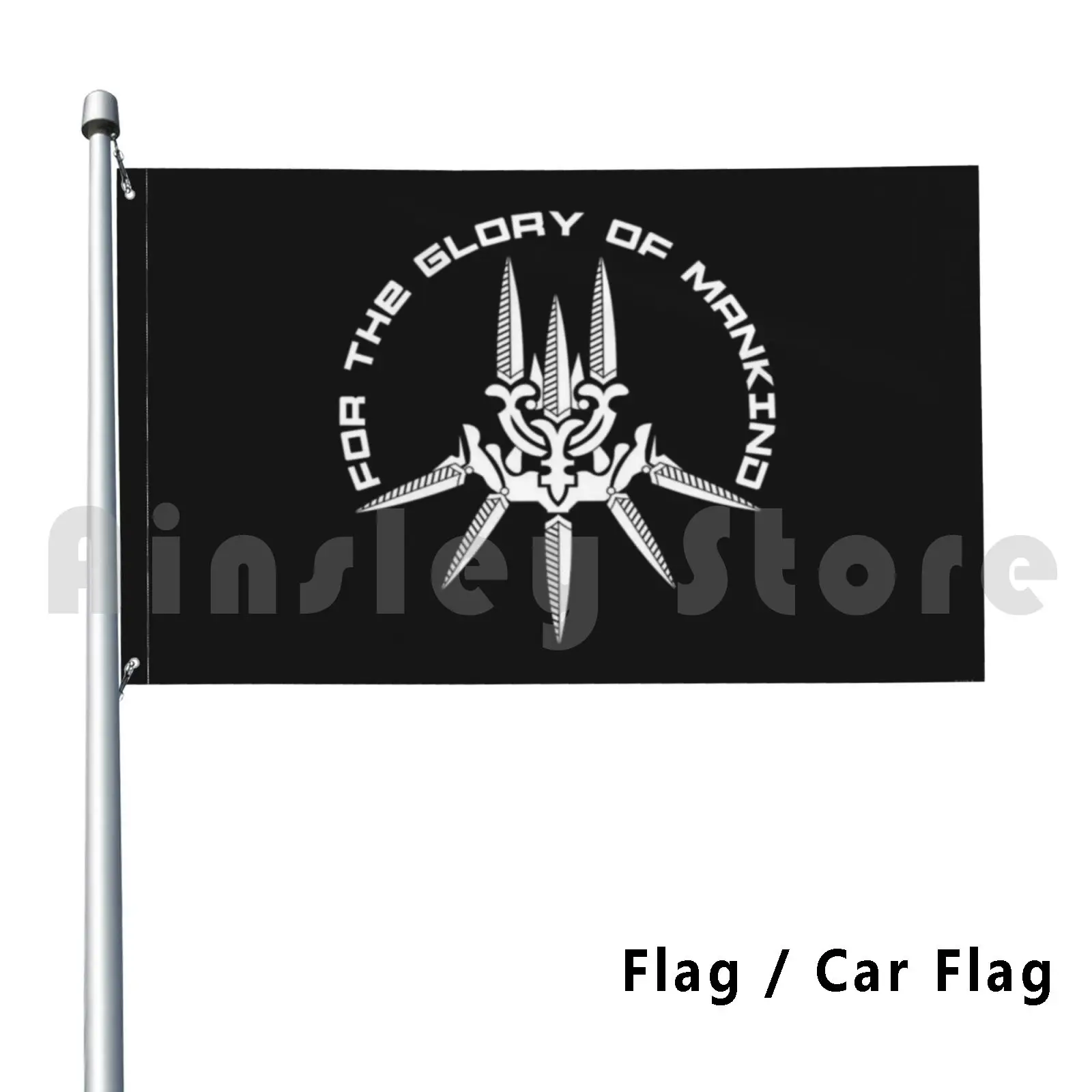 Nier Automata Yorha Outdoor Decor Flag Car Flag Nier Automata Yorha Black And White Video Game Gaming Ps4 Pc One