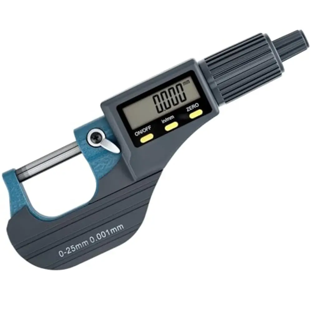 0.001mm Accuracy Digital Micrometer For Machining Grey Carbide Tipped Micrometer For Durability Digital Micrometer