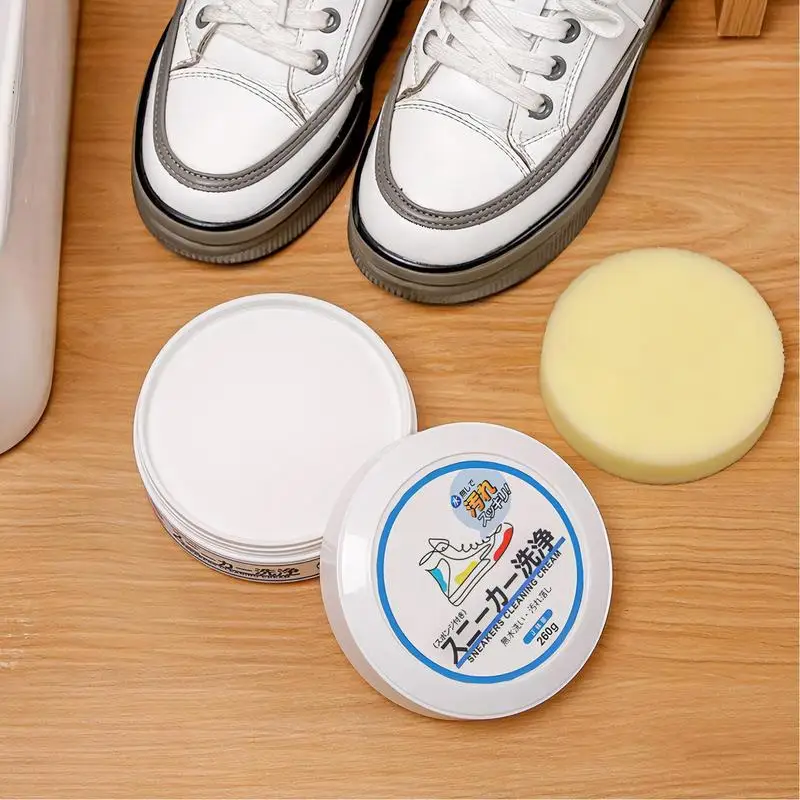 Renewal White Shoe Cleaning Cream Shoe Cream & Shoes Stain Remover Multifunctional Stain Removal Gentle White Shoe Cleaning