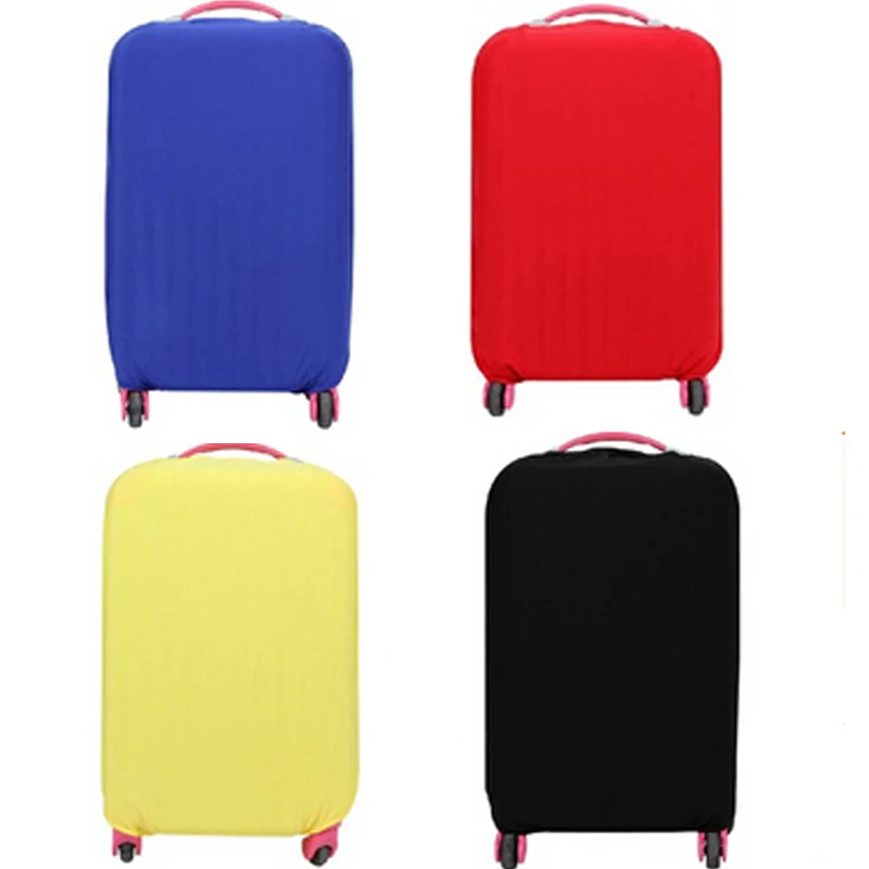 Solid Color Travel Suitcase Dust Cover Luggage Protective Cover For Luggage Trolley Case Dust Cover Travel Accessories