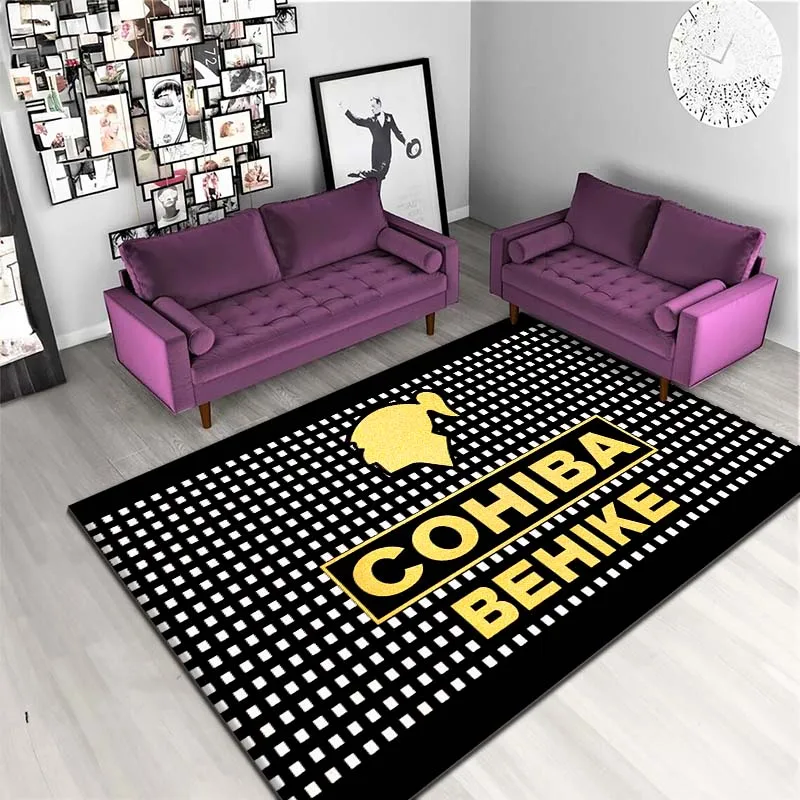 C-Cohiba Habana Cuba Cigar Floor Mat Doormats Anti-skid Bathroom Doormats Home Kitchen Outdoor Home Rug