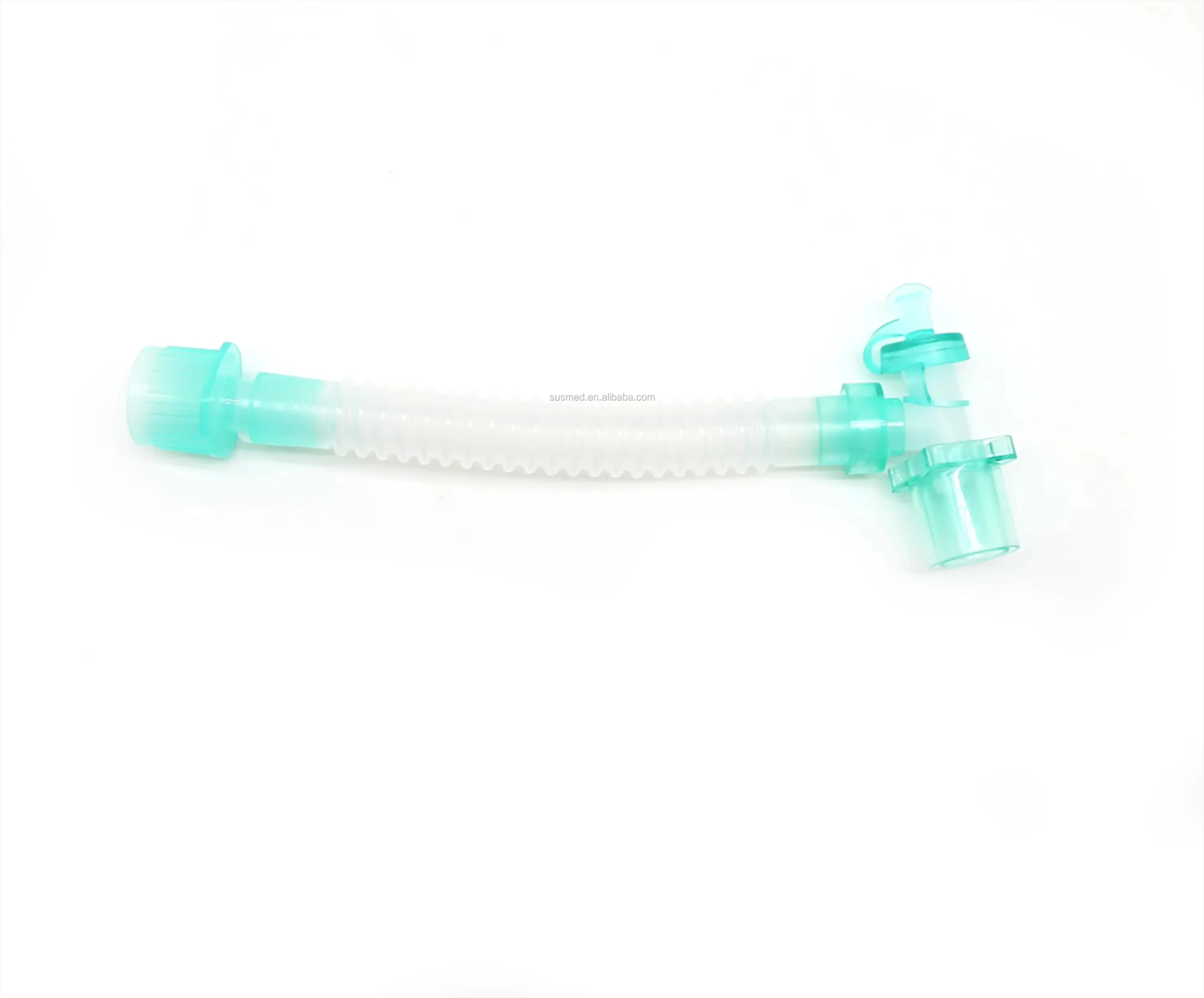 Disposable medical  breathing circuits double swivel catheter mount extendable tube