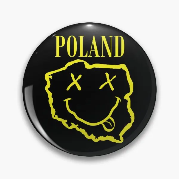 Vibrant Poland Unleash Your 90S Grunge  Soft Button Pin Fashion Decor Hat Collar Women Lover Gift Cartoon Creative Clothes Metal