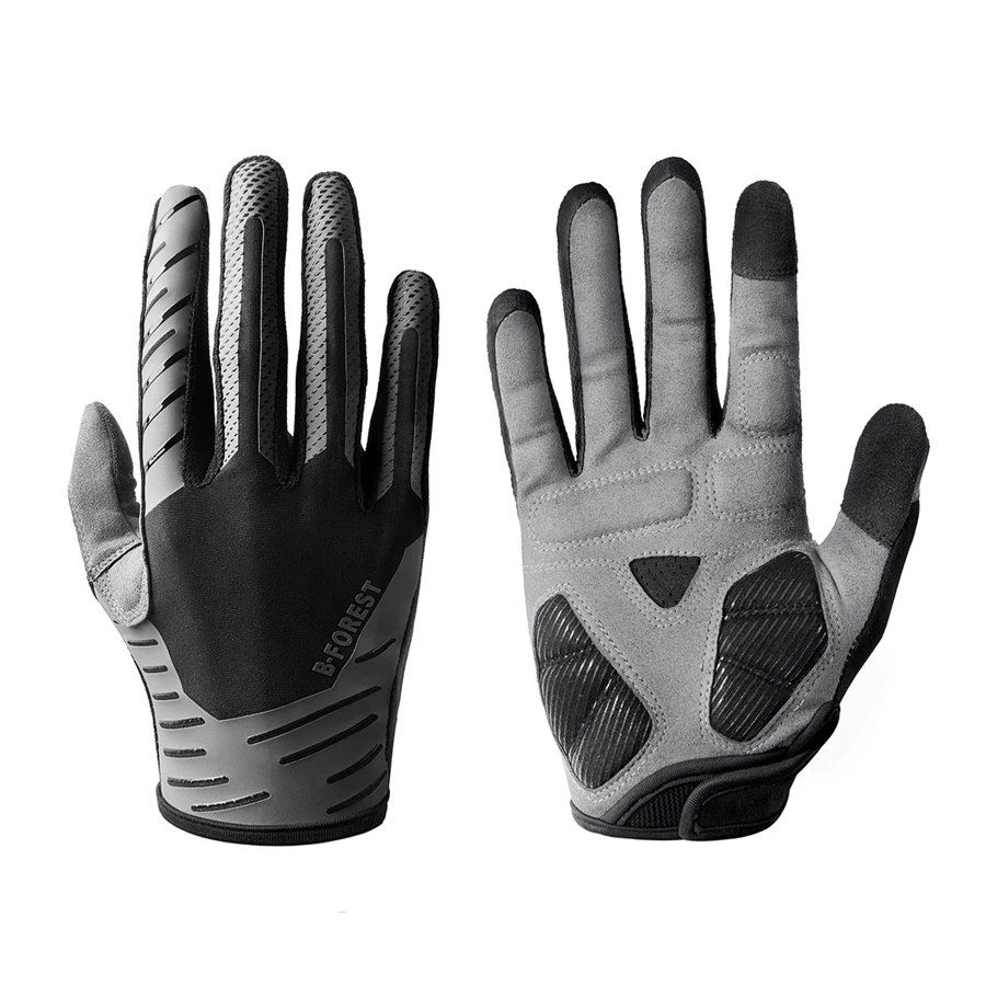 Full Finger Cycling Gloves Touch Screen Anti-slip Shock Absorption Breathable For Men Women Outdoor Sports