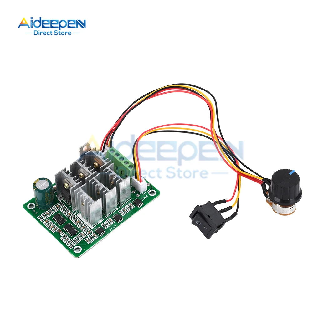 DC 5-36V 15A Brushless Motor Speed Controller Electric Garden Machinery Motor Speed Governor Three-phase Brushless Drive No Hall