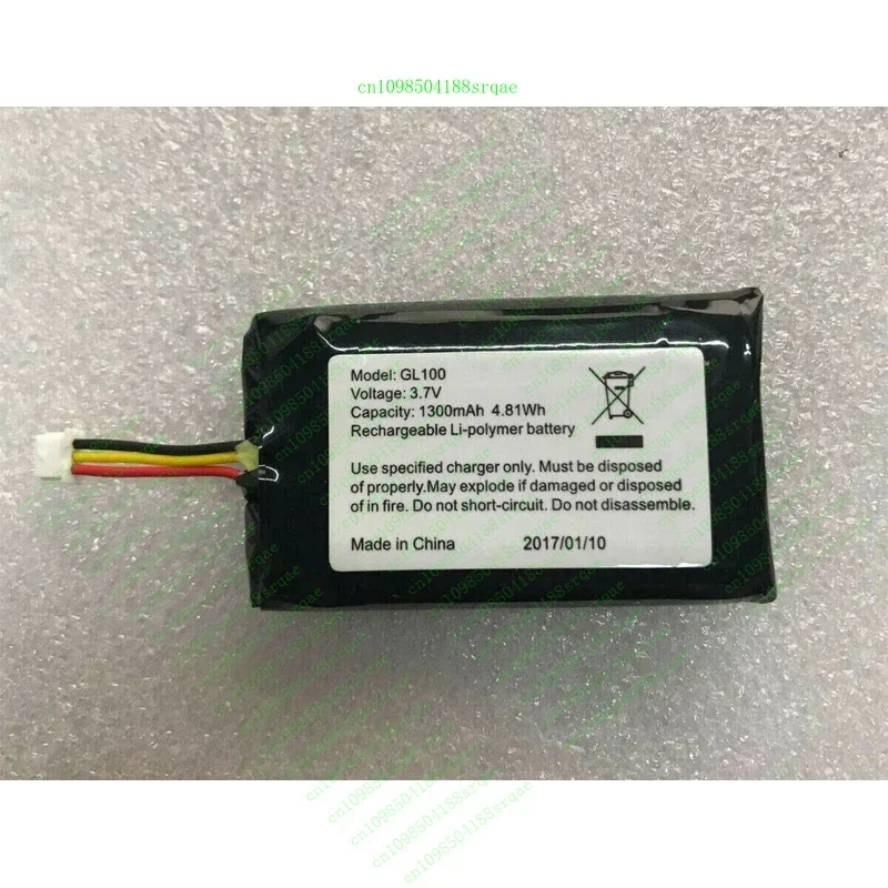 

GL100 — новая оригинальная замена аккумулятора для BPIA 1300 мАч, 4,81 Втч, 3,7 В, зажимы