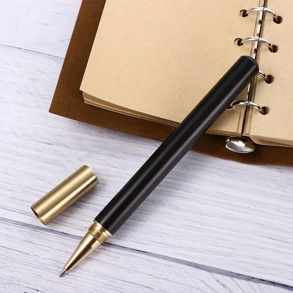 Supplies Black Refill Ballpoint Writing Tools Stationery Business Brass Pen Metal Gel Pen Roller Ball Pen Wood Rollerball Pen