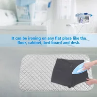 19x33.5 inch Ironing Blanket Ironing Mat, Small footprintPortable Travel Ironing Pad Cover for Washer DryerTable Top Countertop - Image 4