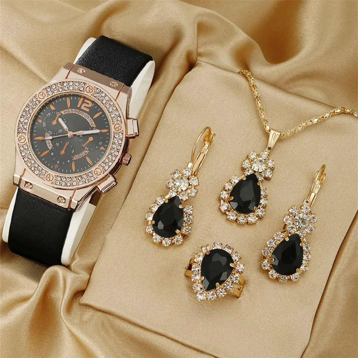 

Набор из 5 предметов, женские часы, кожаный браслет, женские простые часы, повседневные женские аналоговые наручные часы, браслет, подарок Montre femme